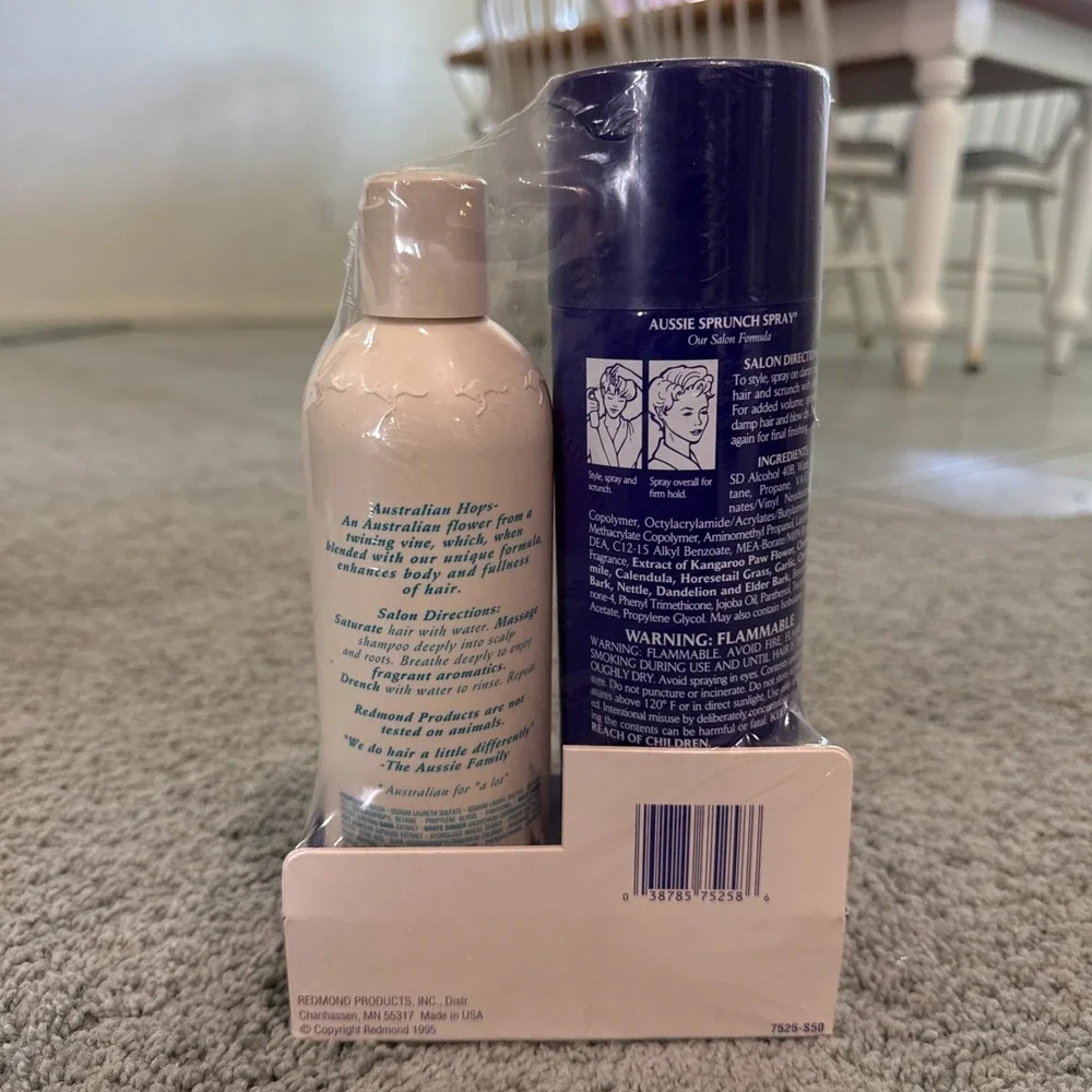 Vintage Aussie Sprunch Spray Hold 14 oz & Real Volume PACK Discontinued NEW RARE